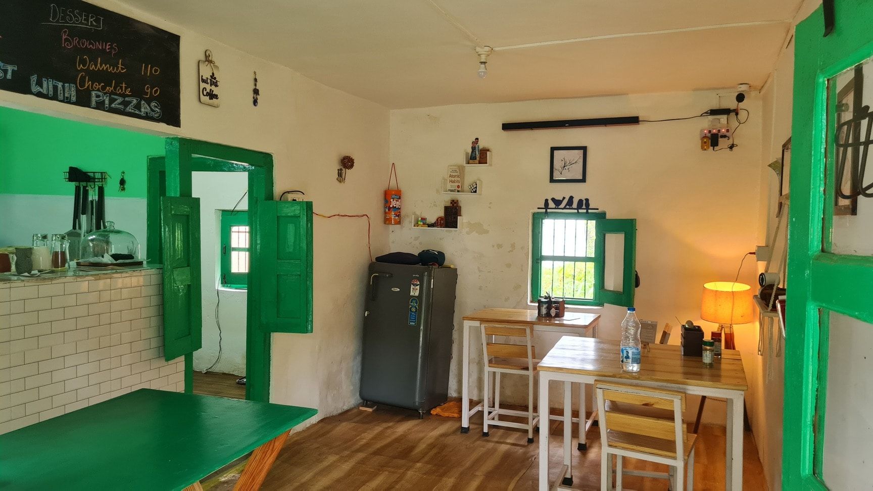 Cozy interior seating area of Cafe Awara