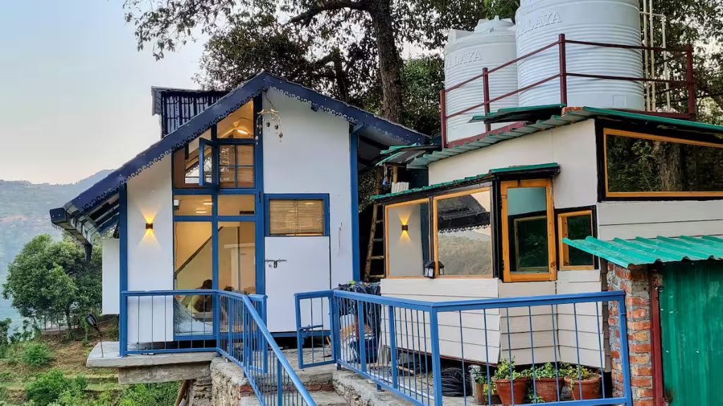The Never Land B&B exterior in the hills near Mukteshwar